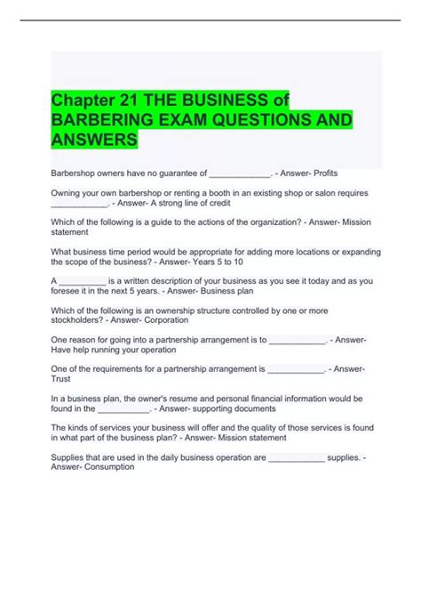 acquire the Meiosis Review Worksheet Answers connect that we pay for here and check out the link. . Chapter 21 the business of barbering review questions